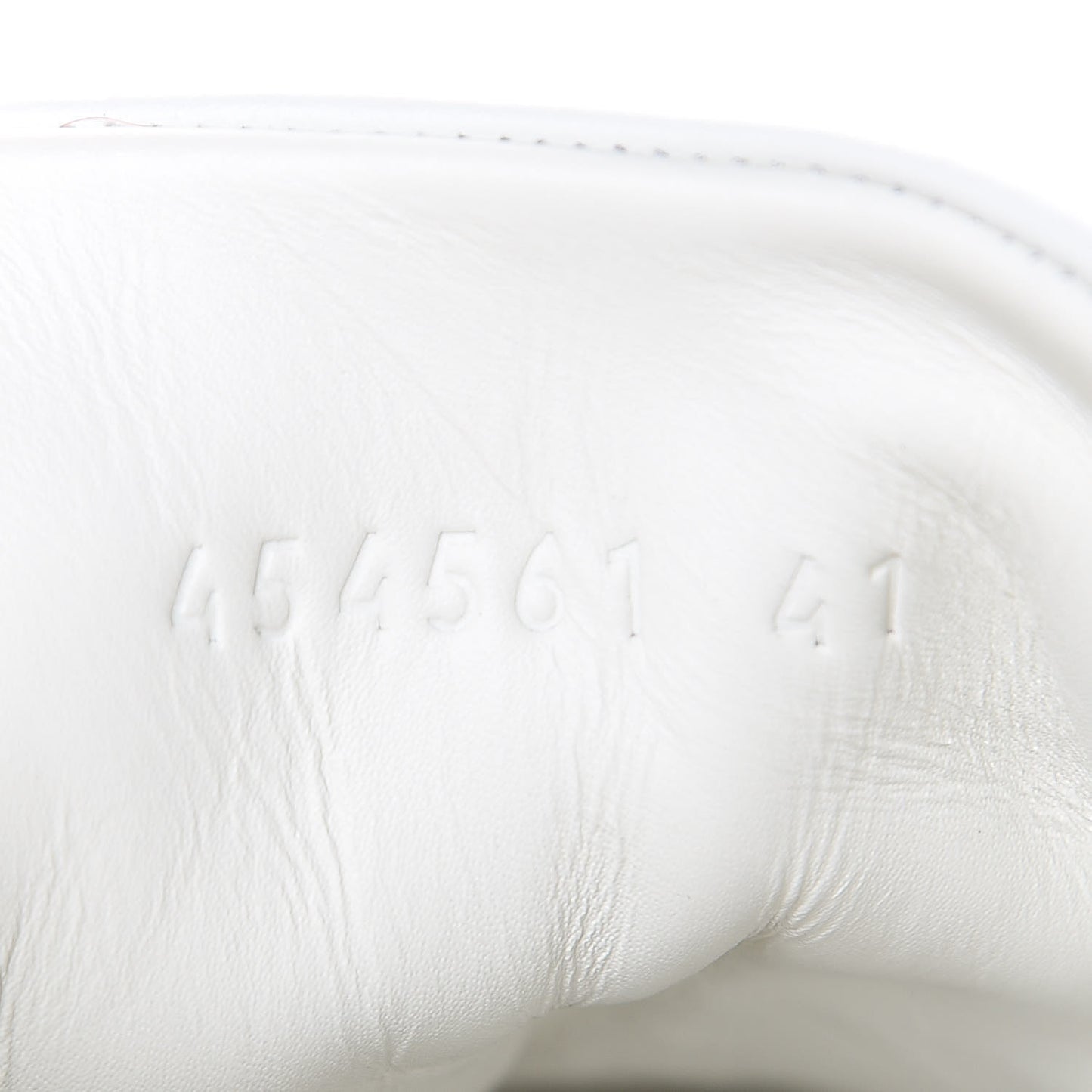Calfskin Ayers Web Pearl Studded Womens Ace Sneakers 41 White