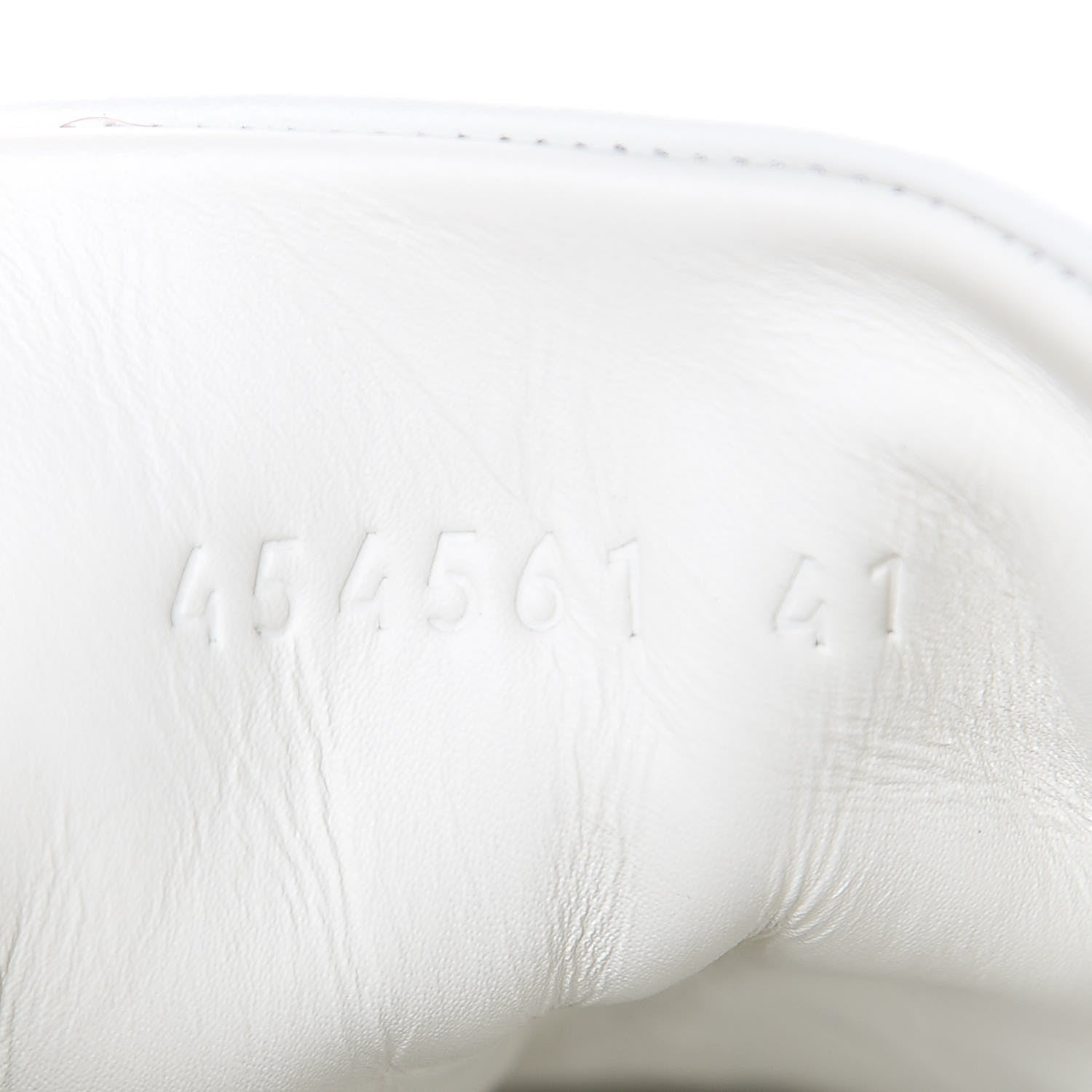 Gucci Calfskin Ayers Web Pearl Studded Womens Ace Sneakers 41 White 8 of 8