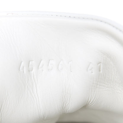 Gucci Calfskin Ayers Web Pearl Studded Womens Ace Sneakers 41 White 8 of 8