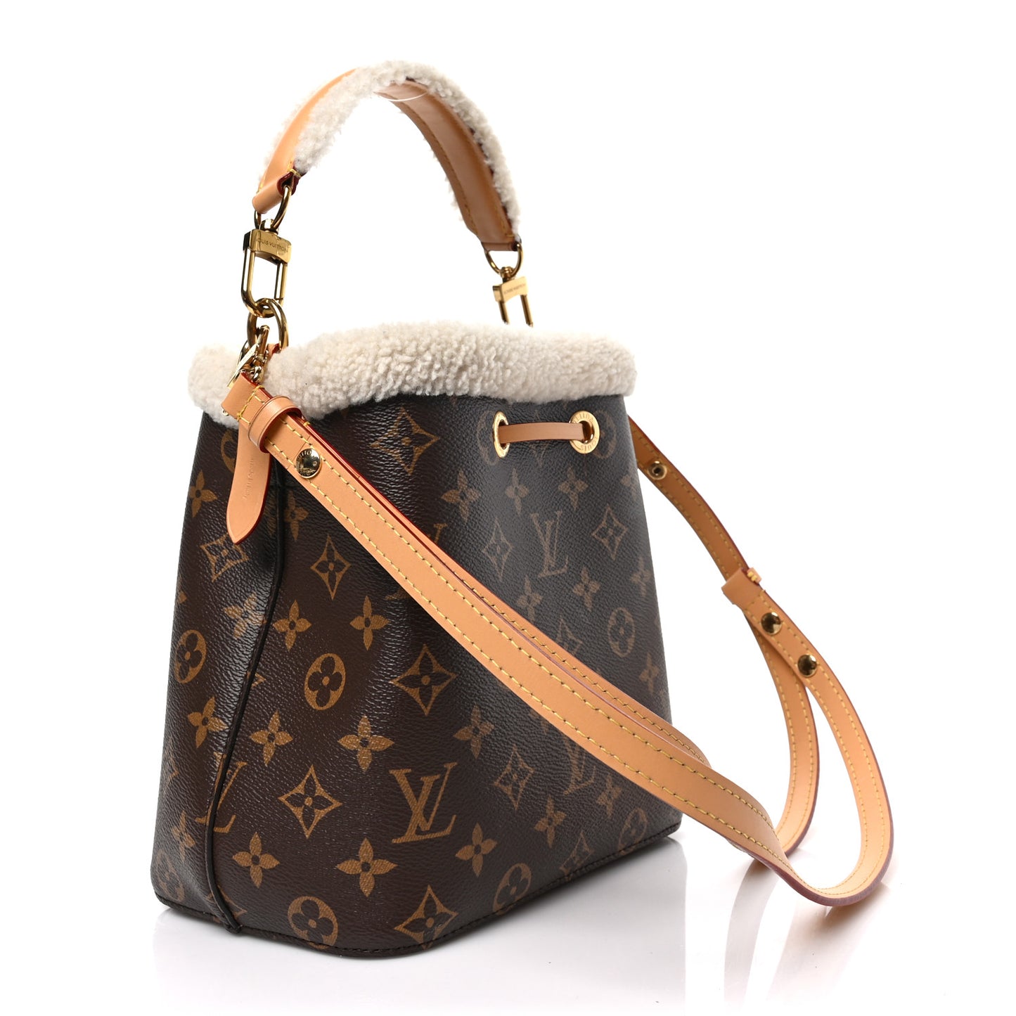 Monogram Shearling Cozygram Neonoe BB