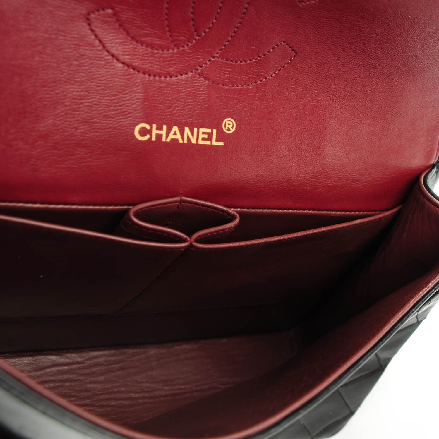 Chanel Lambskin Quilted Medium Double Flap Bijoux Chain Black 8 of 8