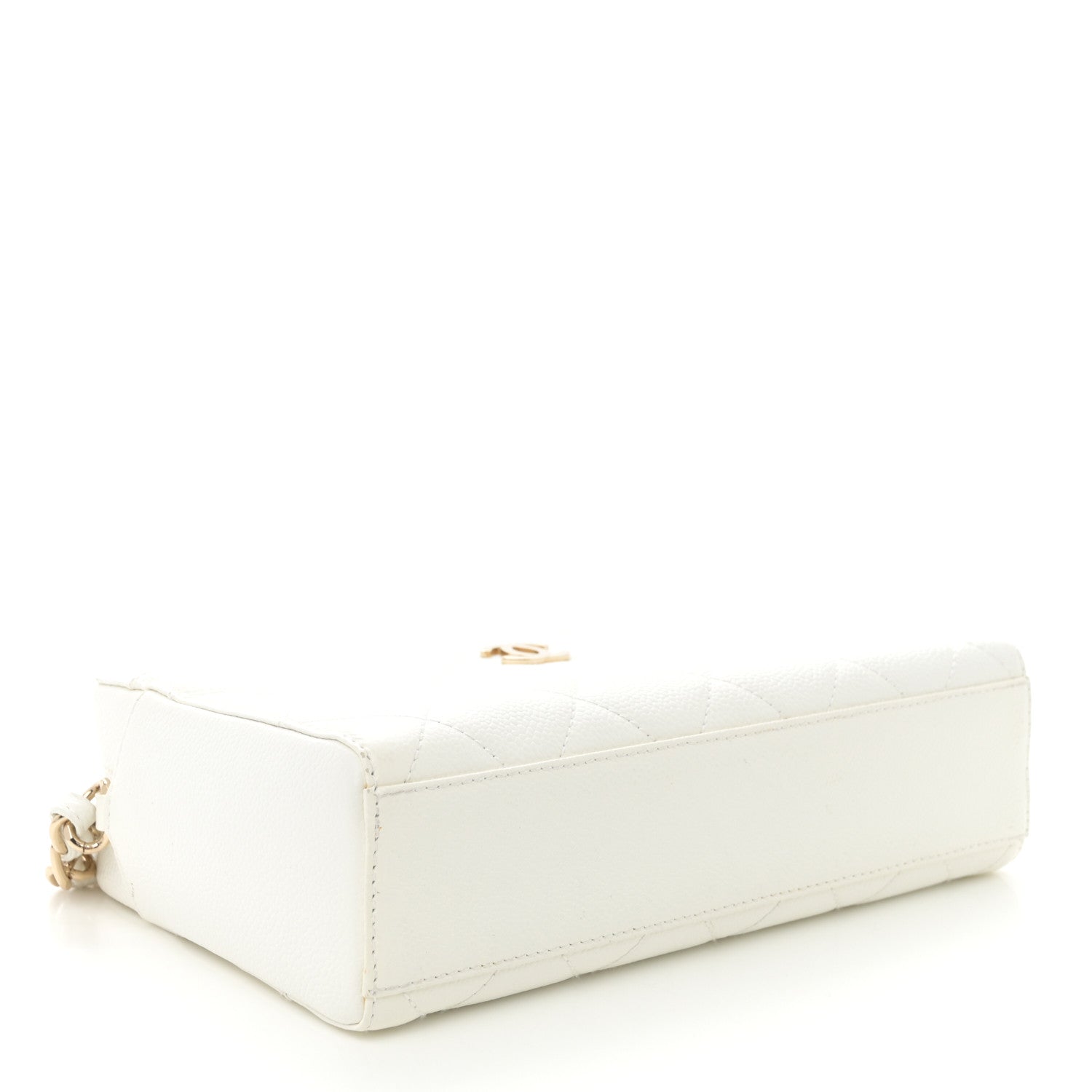 Chanel Caviar Quilted Camera Case White 4 of 10