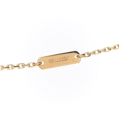 Van Cleef & Arpels 18K Yellow Gold Mother of Pearl Vintage Alhambra Pendant Necklace 5 of 7