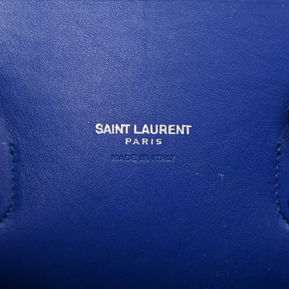 Saint Laurent Grained Calfskin Baby Sac De Jour Royal Blue 6 of 13
