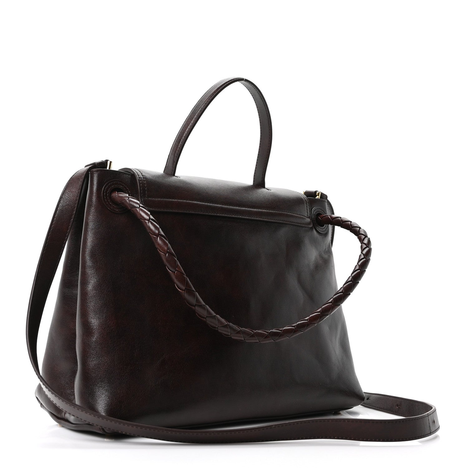 Bottega Veneta Silky Calfskin Medium Ciao Ciao Dark Mahogany 2 of 8