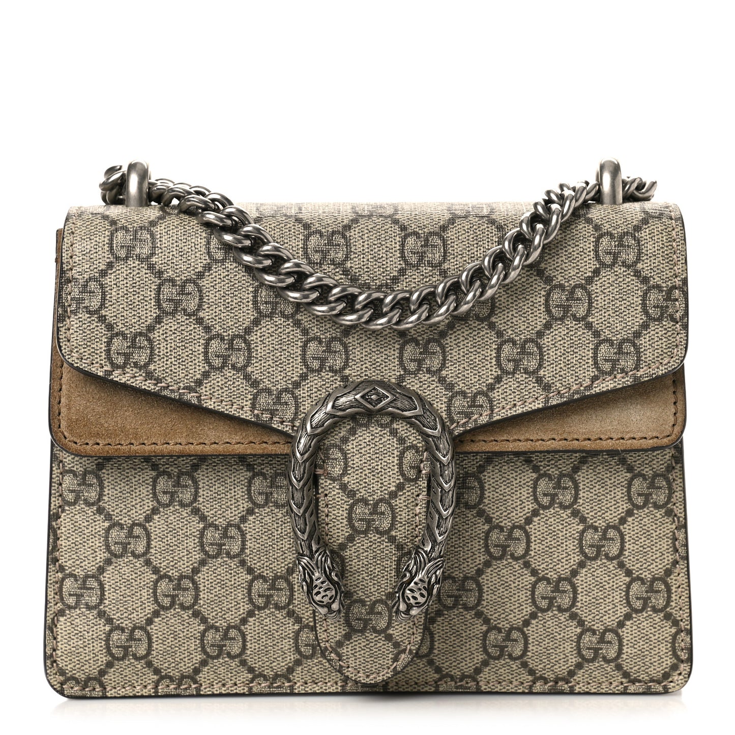 GG Supreme Monogram Mini Dionysus Shoulder Bag Taupe