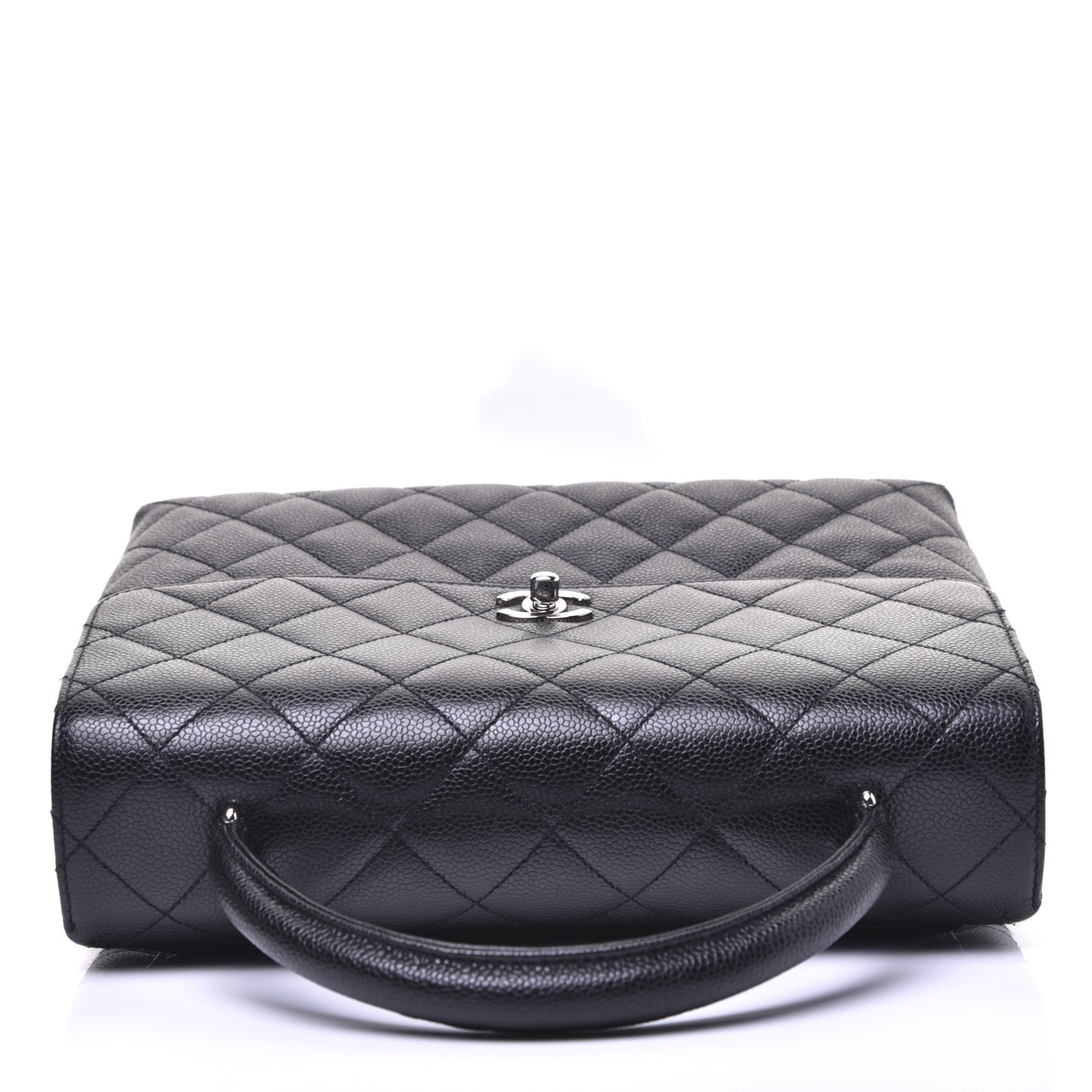 Caviar Quilted Jumbo Kelly Flap Black