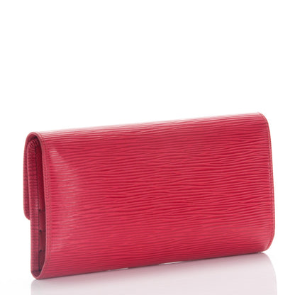 Louis Vuitton Epi Porte Tresor International Wallet Castillan Red 3 of 7