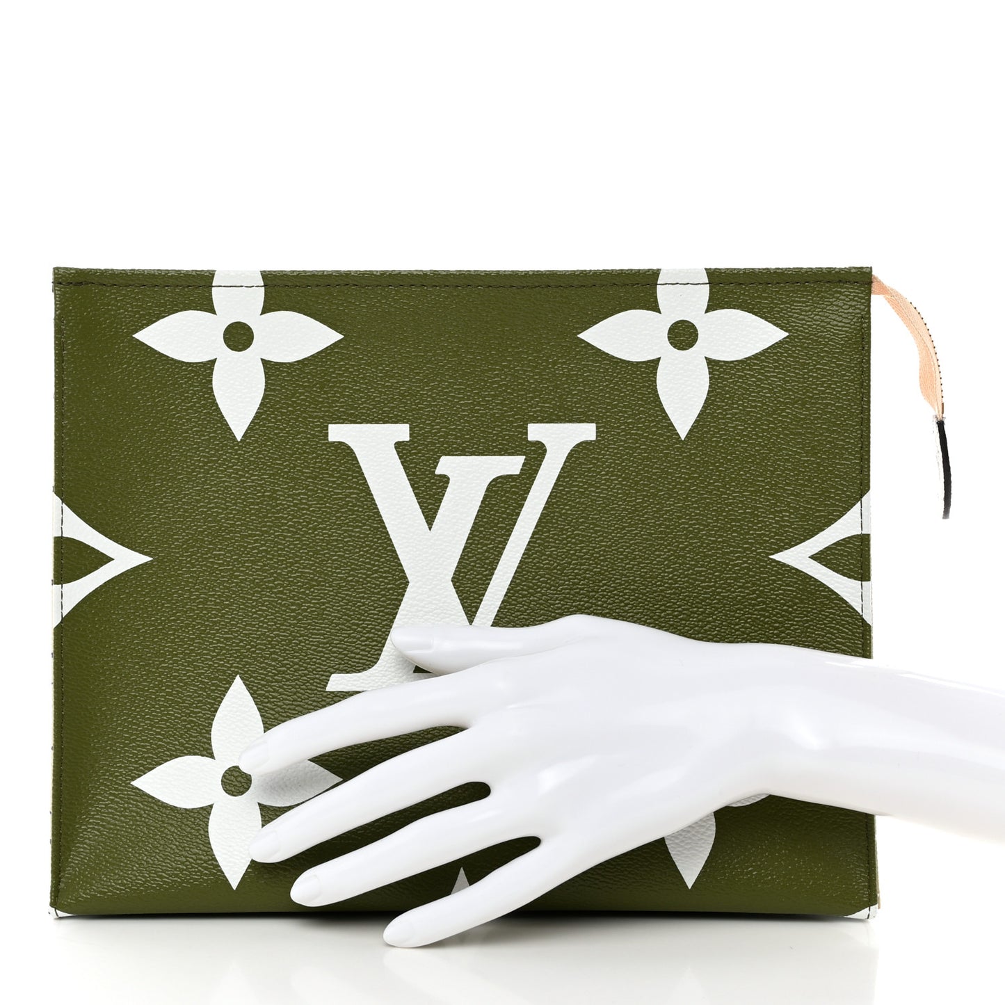 Monogram Giant Toiletry Pouch 26 Kaki