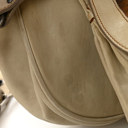 Christian Dior Calfskin Medium Gaucho Double Saddle Bag Ivory 17 of 17