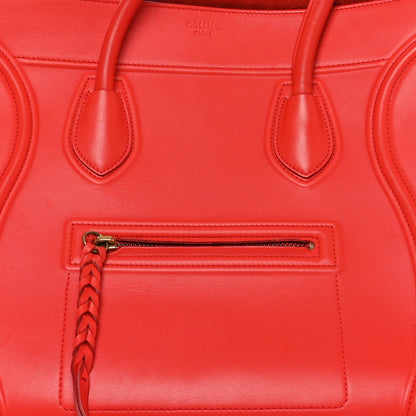 Celine Smooth Calfskin Medium Phantom Luggage Vermillion 9 of 11