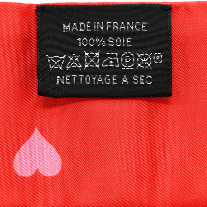 Hermes Silk Tea Time Twilly Rouge Vif Vert Multicolor 3 of 5