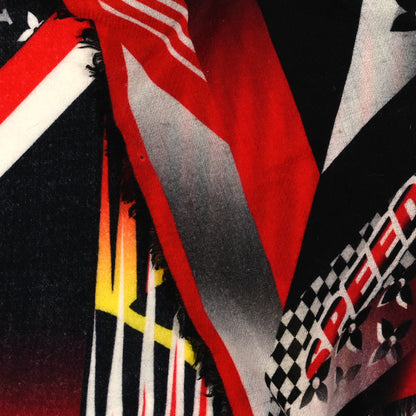 Louis Vuitton Wool Monogram Speedy Race Stole Red 3 of 3