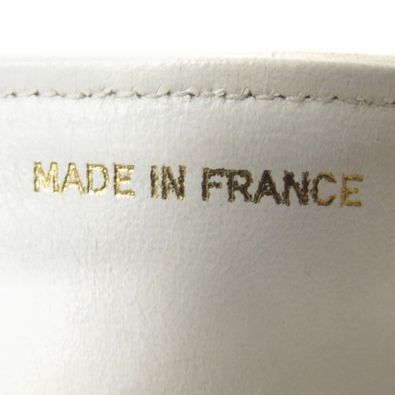 Lambskin Medium Flap White