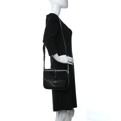 Saint Laurent Patent Embossed Small Le Monogramme Satchel Black 2 of 11