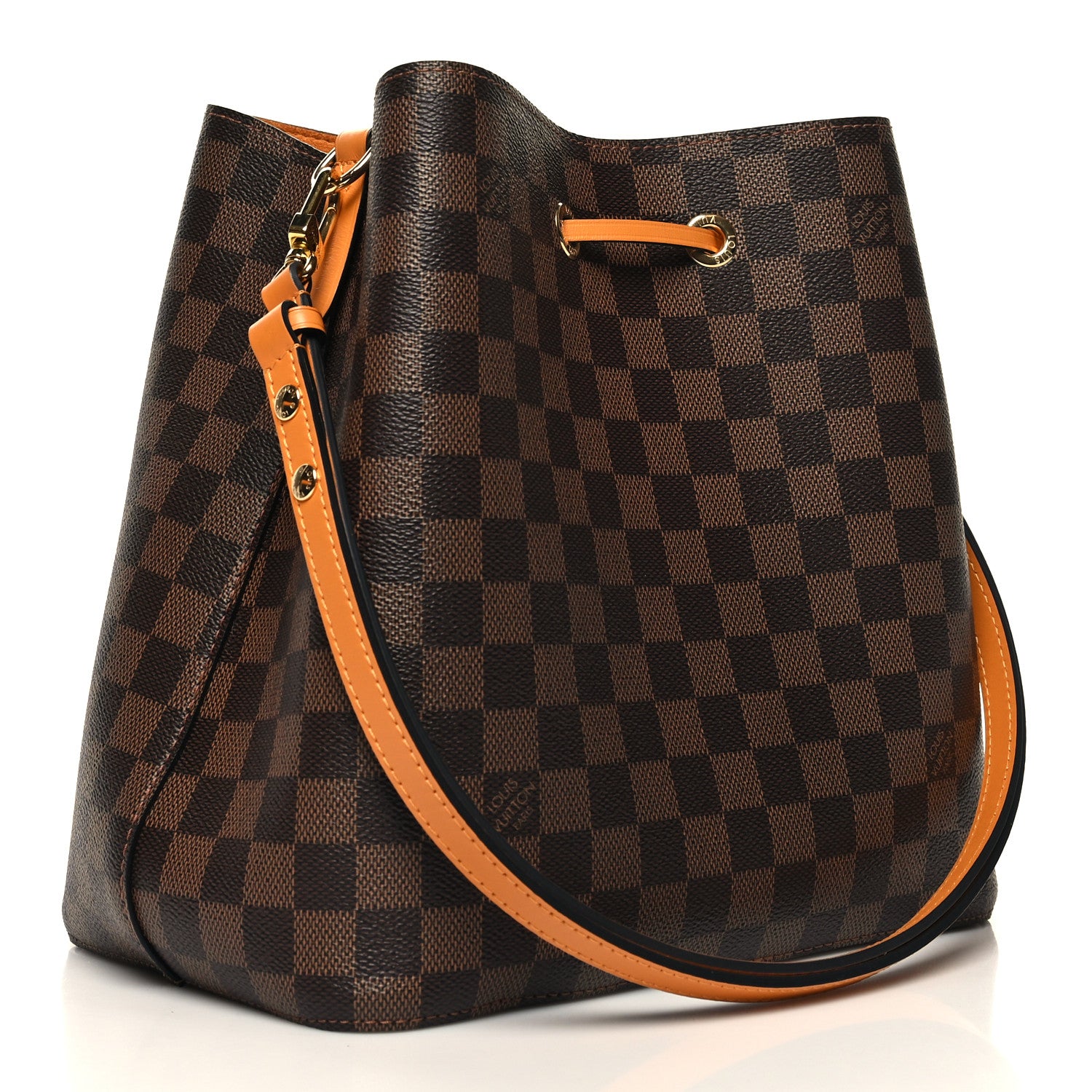 Louis Vuitton Damier Ebene Neonoe MM Safran 3 of 12