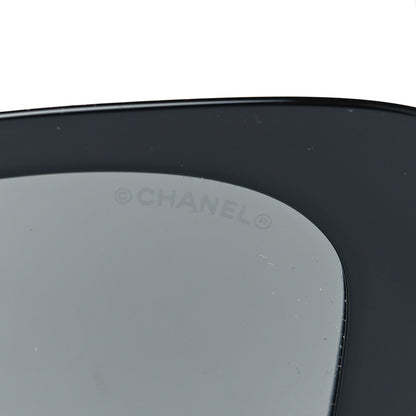 Chanel Acetate Strass Square Sunglasses 5422-B-A Black White 7 of 8