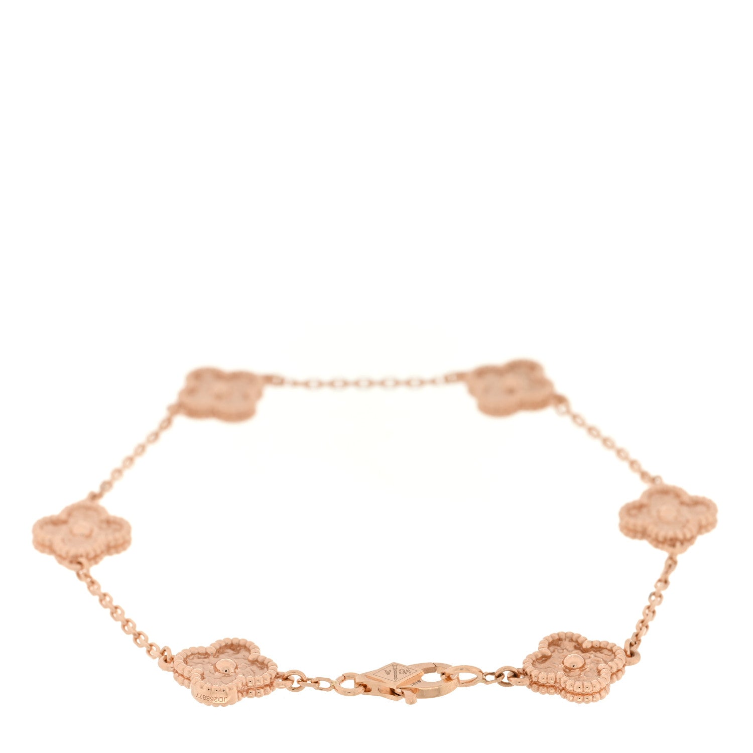 Van Cleef & Arpels 18K Rose Gold 6 Motifs Sweet Alhambra Bracelet 3 of 5