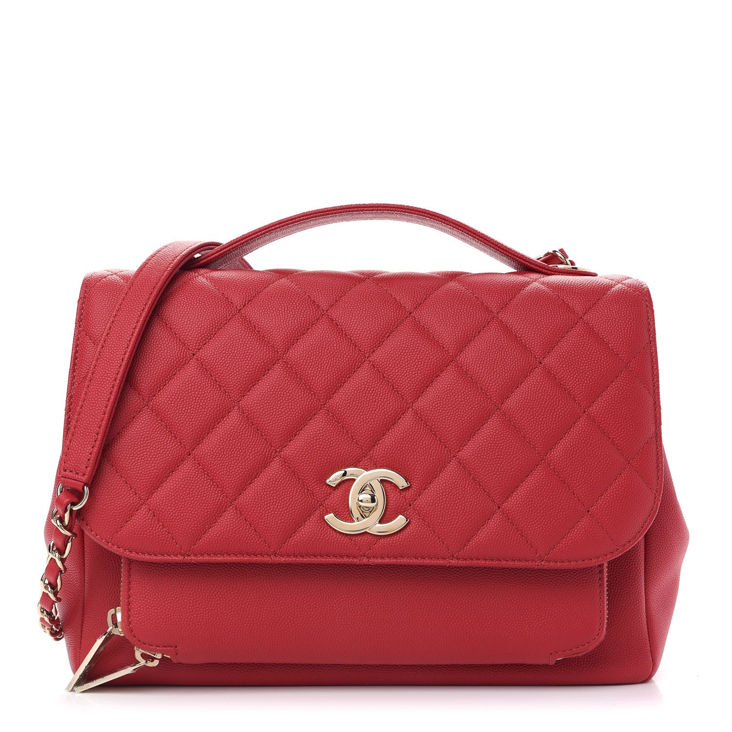 Chanel Caviar Quilted Large Business Affinity Flap Red 1 of 9