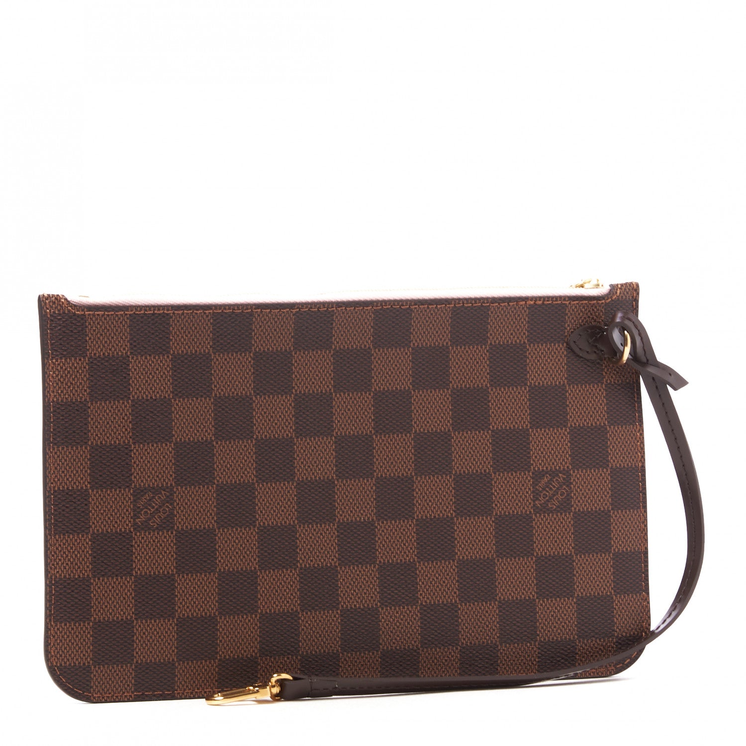 Louis Vuitton Damier Ebene Neverfull MM GM Pochette Rose Ballerine 2 of 8