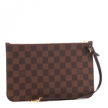 Louis Vuitton Damier Ebene Neverfull MM GM Pochette Rose Ballerine 2 of 8