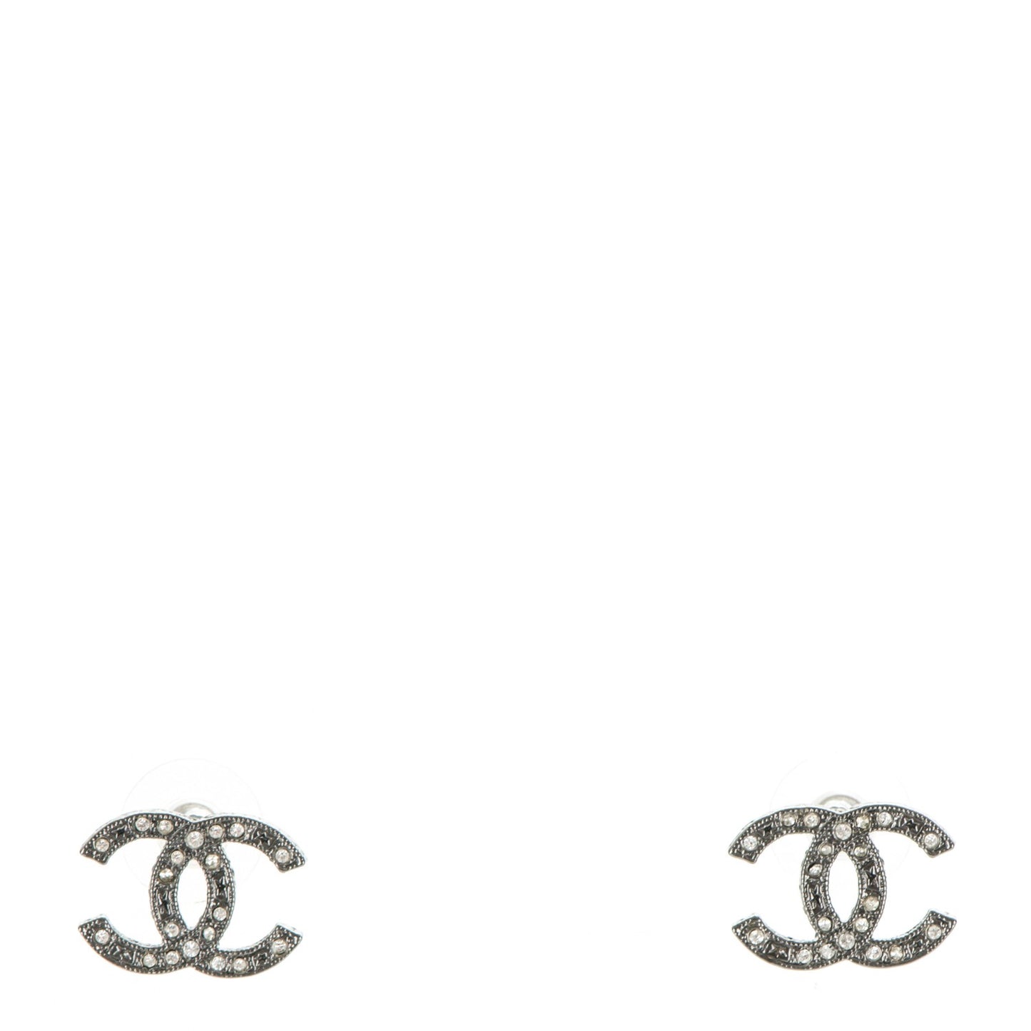Ruthenium Crystal CC Earrings