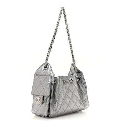 Chanel Metallic Caviar Quilted Mini Chanel 25 Handbag Anthracite 3 of 10