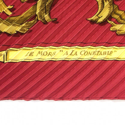 Hermes Silk Plisse Le Mors A La Conetable Scarf 7 of 7