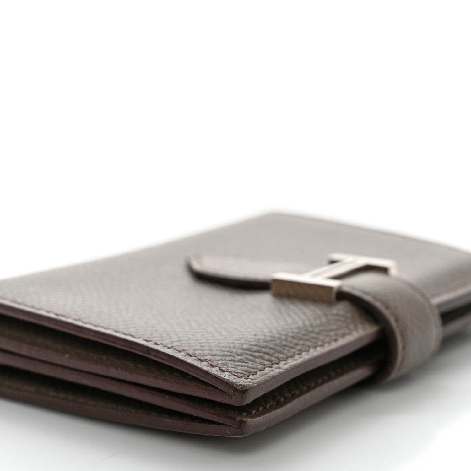 Hermes Epsom Bearn Card Holder Wallet Etain 10 of 12