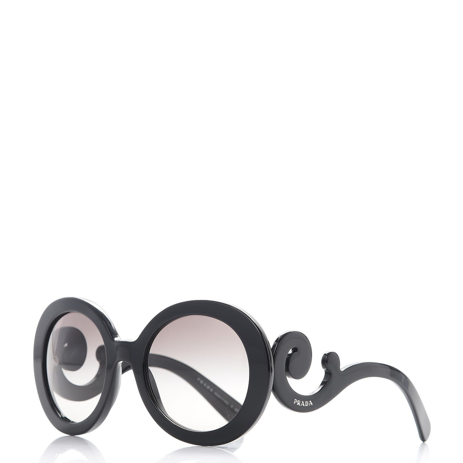 Prada Baroque Sunglasses SPR 27N Black 1 of 8