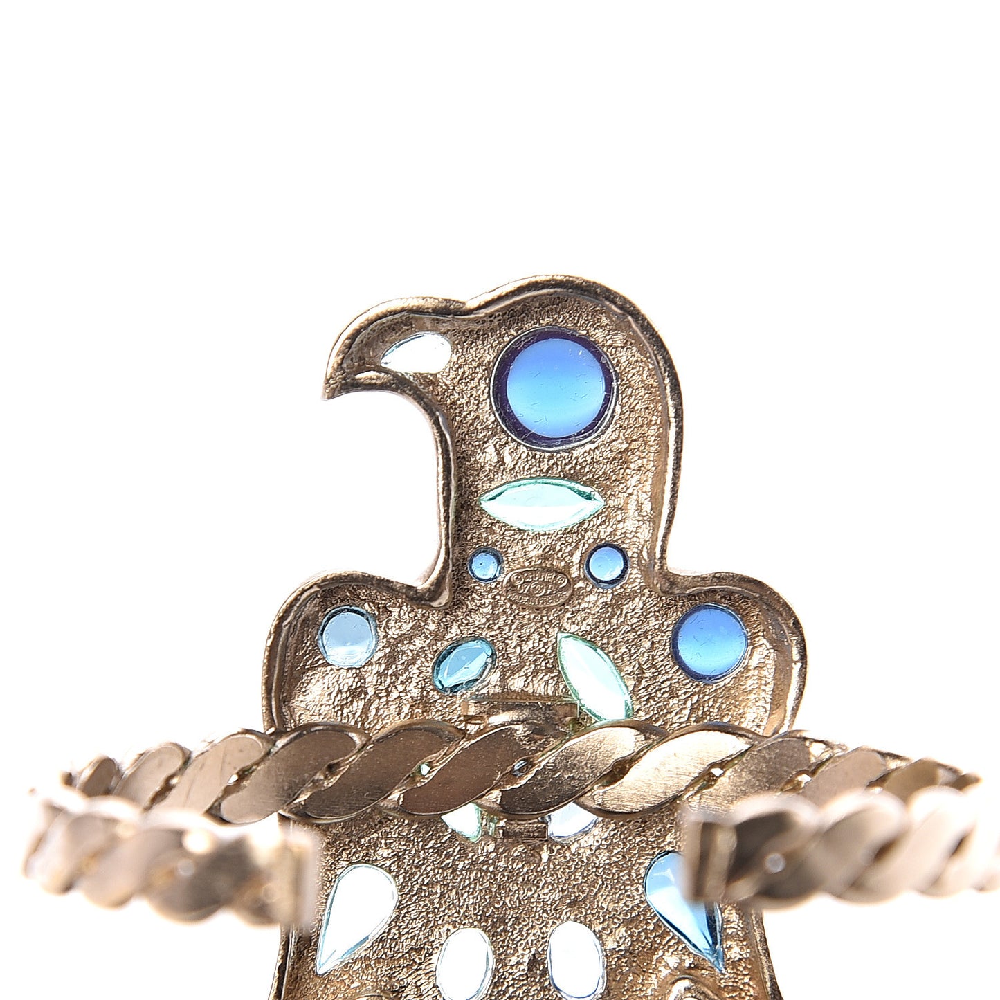 Crystal Bird Bracelet Blue Gold