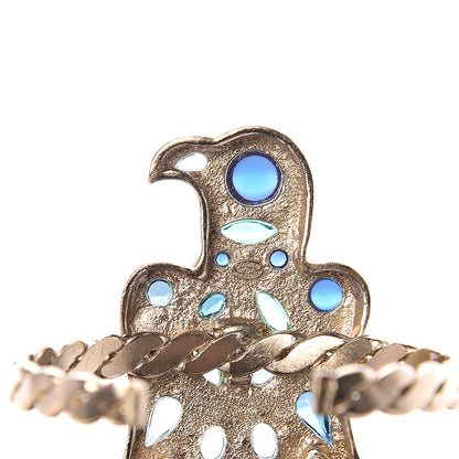 Chanel Crystal Bird Bracelet Blue Gold 3 of 3