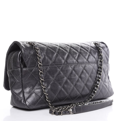 Chanel Iridescent Caviar Quilted Large Chic Flap Grey 4 of 10