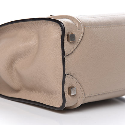 Celine Drummed Calfskin Micro Luggage Dune 10 of 11