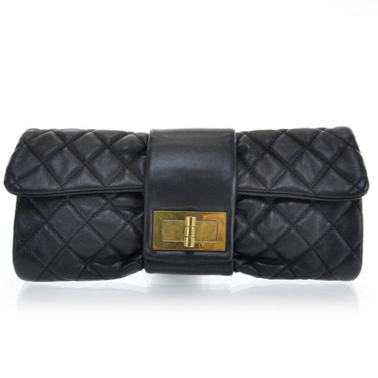 Chanel Lambskin Mademoiselle Clutch Black 1 of 5