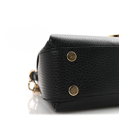 Gucci Dollar Calfskin Interlocking G Top Handle Shoulder Bag Black 9 of 10