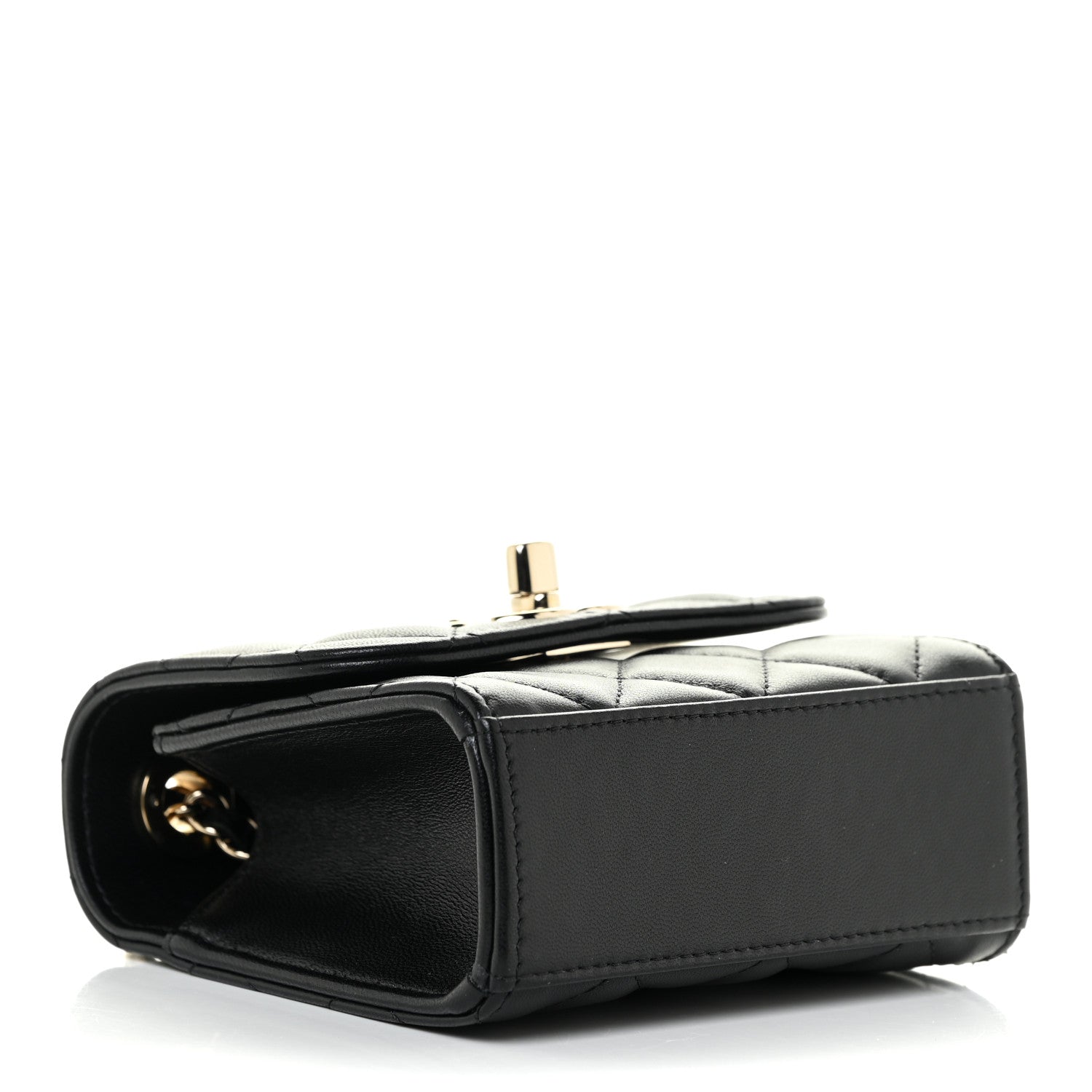 Chanel Lambskin Quilted Mini Trendy CC Chain Wallet Black 4 of 13
