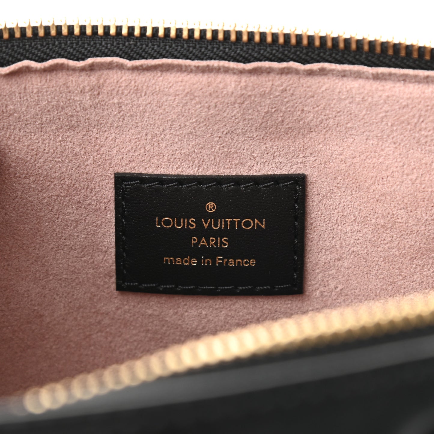 Lambskin Embossed Monogram Coussin PM Black
