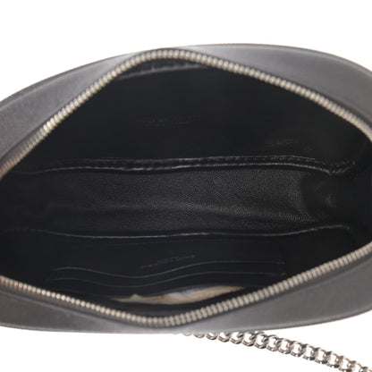 Saint Laurent Grain De Poudre Matelasse Monogram Mini Lou Camera Bag Asphalt 5 of 10