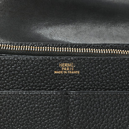 Hermes Togo Dogon Duo Wallet Black 7 of 11