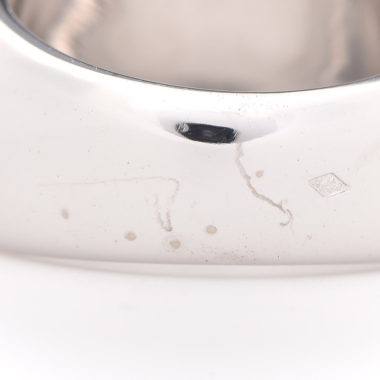Cartier 18K White Gold Nouvelle Vague Dome Ring 54 6.75 5 of 5