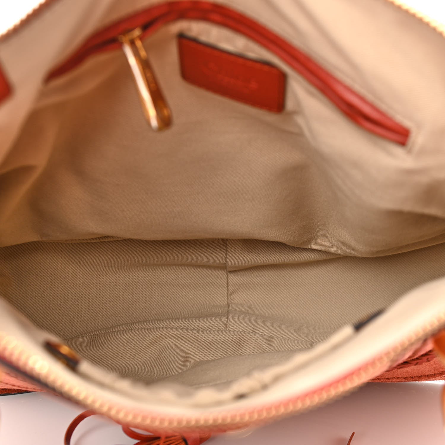 Chloe Suede Calfskin Braided Medium Marcie Satchel Terracotta Red 5 of 11