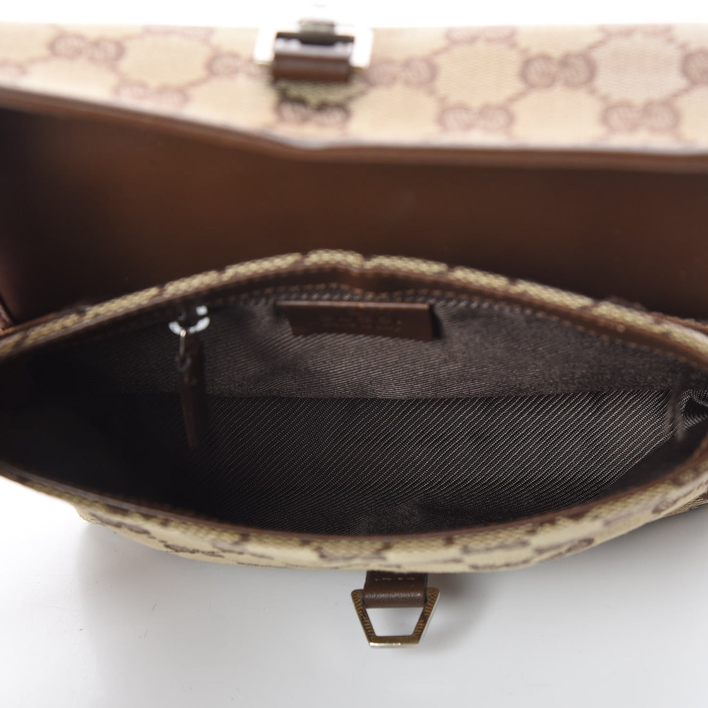 GG Monogram Flight Belt Bag Dark Brown