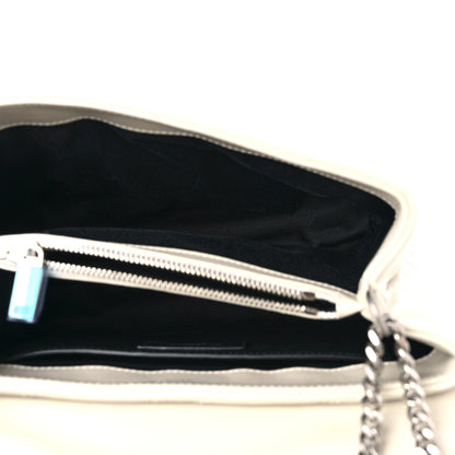 Saint Laurent Calfskin Y Quilted Monogram Small Loulou Chain Satchel Crema Soft 5 of 12