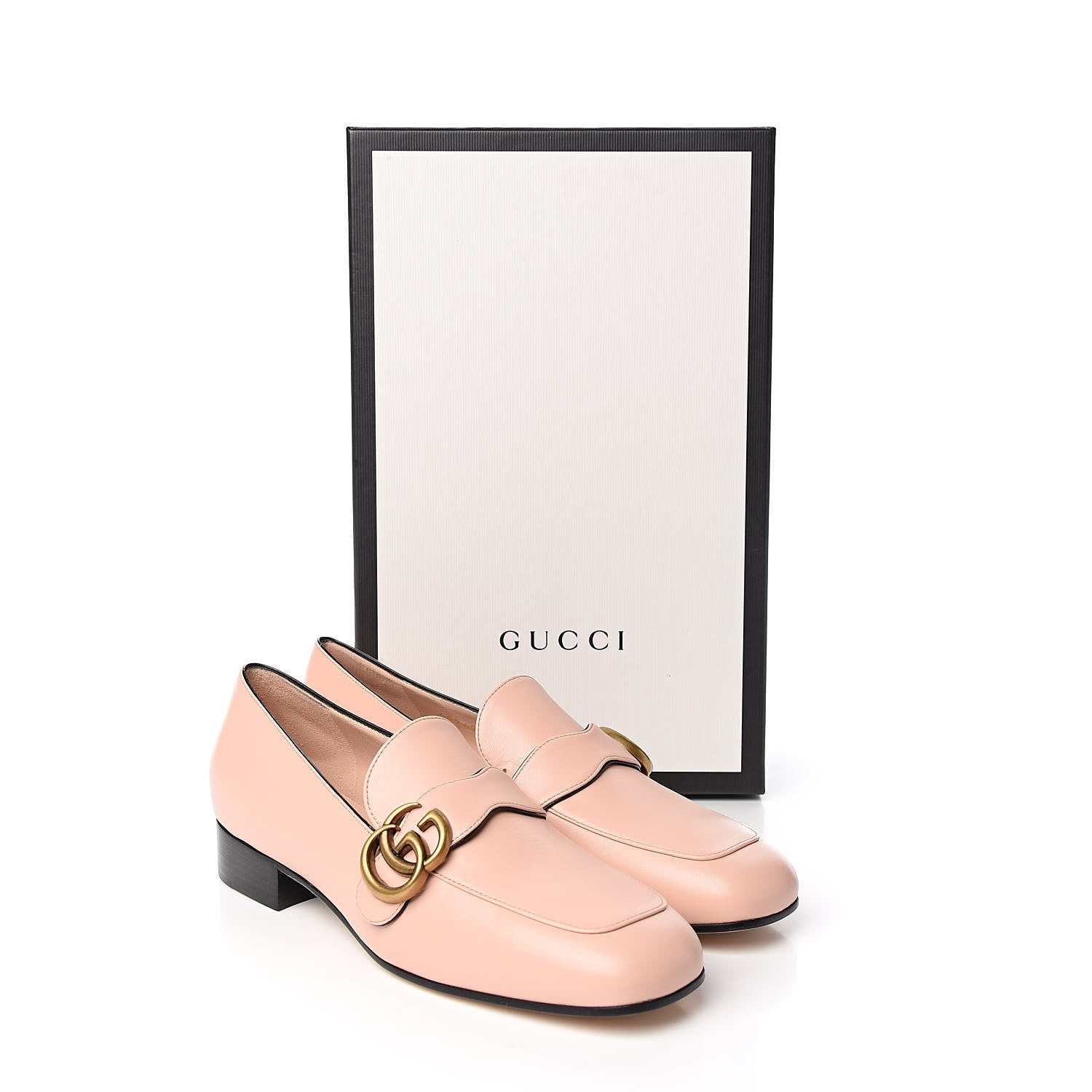 Gucci Malaga Kid Womens GG Marmont Loafers 37.5 Perfect Pink 9 of 9