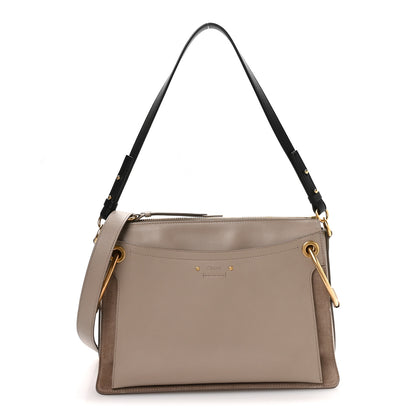 Chloe Calfskin Suede Medium Roy Bag Motty Grey 1 of 10