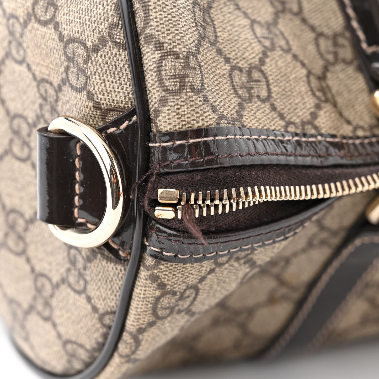 GG Plus Monogram Medium Joy Boston Dark Brown