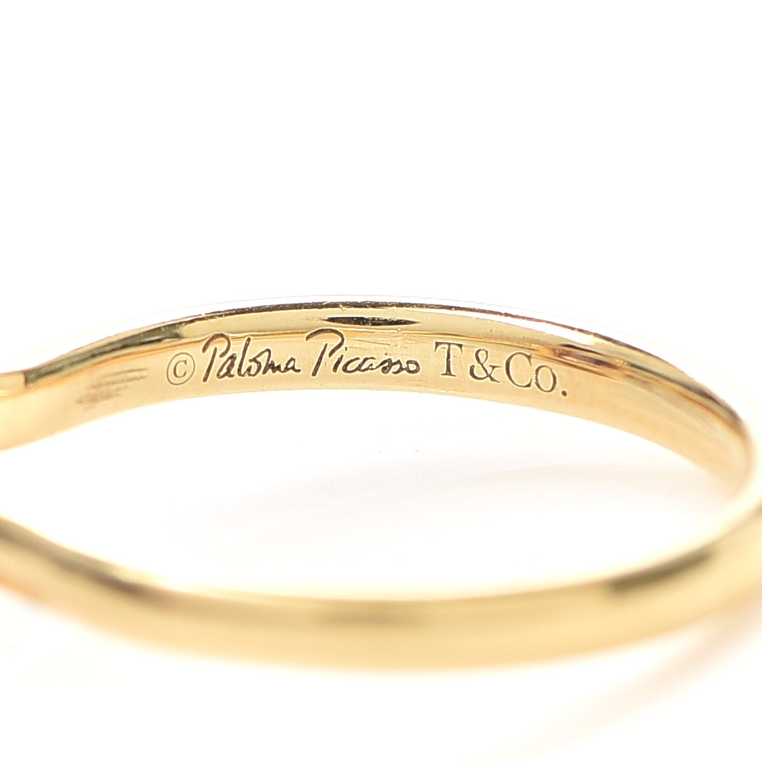 Tiffany 18K Yellow Gold Amethyst 7mm Paloma Picasso Sugar Stacks Ring 48 4.5 5 of 5