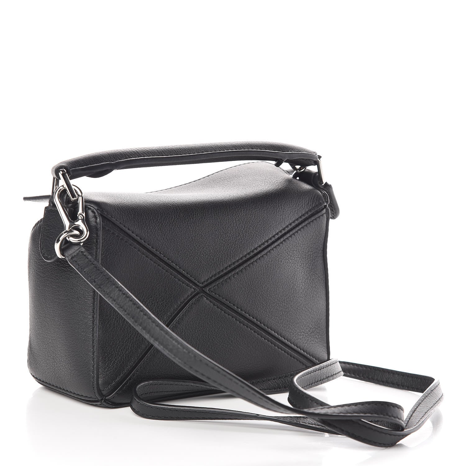 Loewe Calfskin Mini Puzzle Bag Black 3 of 10