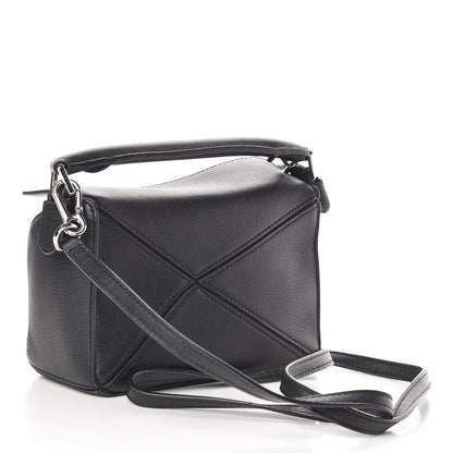 Loewe Calfskin Mini Puzzle Bag Black 3 of 10